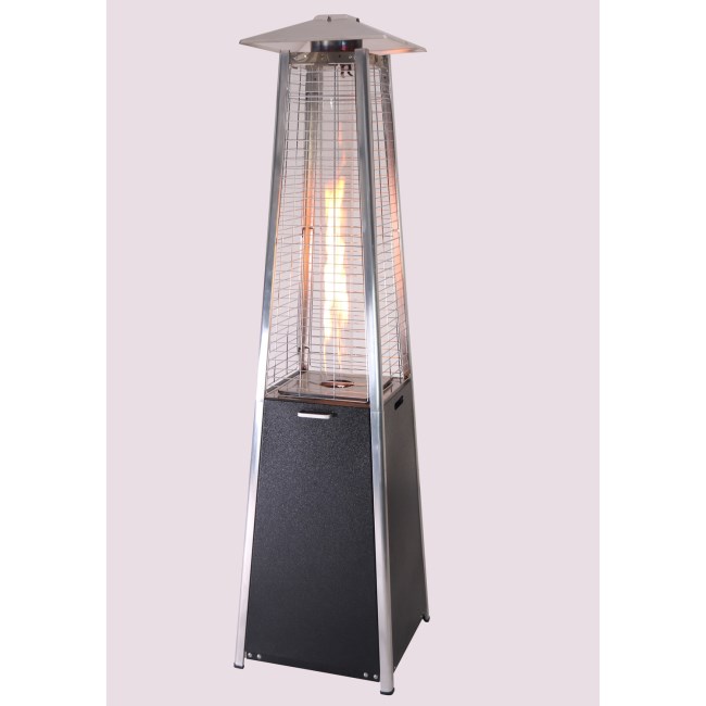 *2 WINNERS* Pyramid Flame Tower Outdoor Gas Patio Heater Black (DRAWN