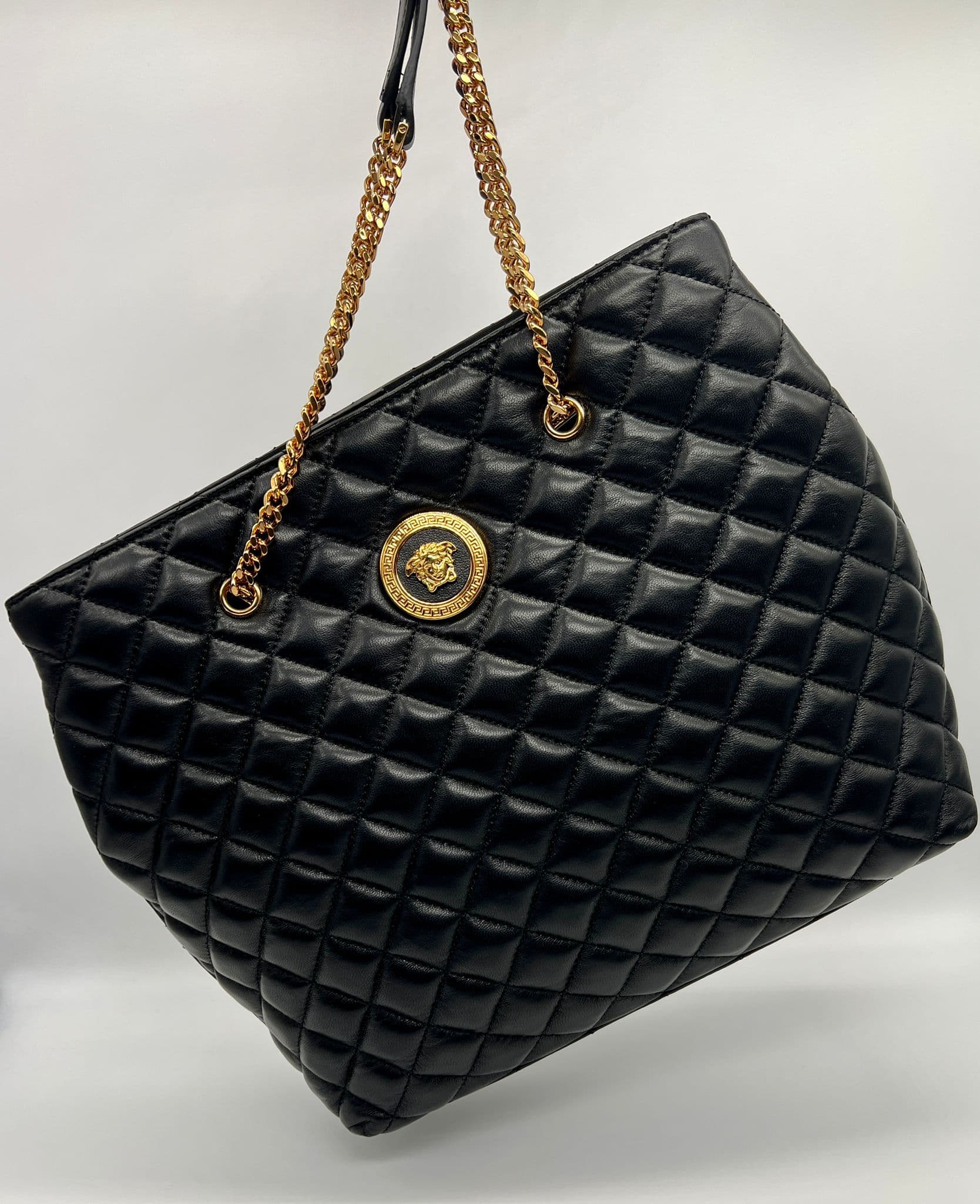 Versace La Medusa Leather Quilted Tote Bag (OR £500 CASH ALT) (DRAWN 03