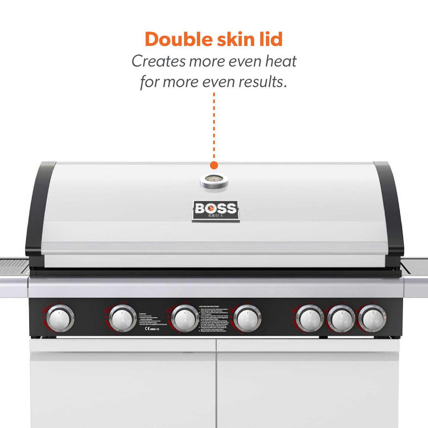 Boss Grill Alabama Elite 6 Burner Gas BBQ Grill with Side Burner